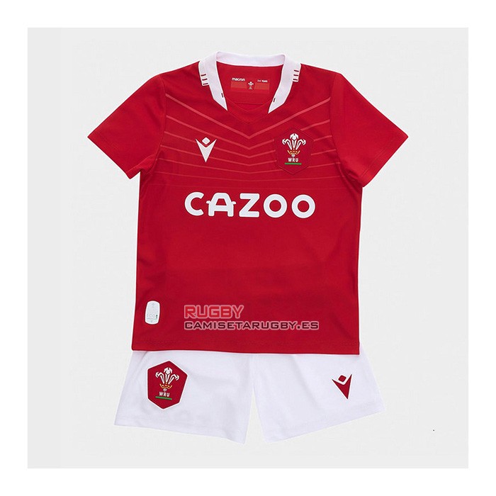 Camiseta Ninos Kit Gales Rugby 2022 Local